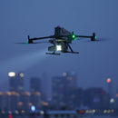 DJI Matrice 400 with a Zenmuse H30T and S1 Spotlight in a nighttime operation