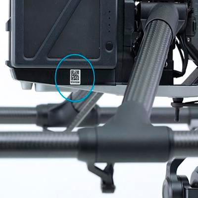 Where can I find my DJI Inspire 2 serial number?