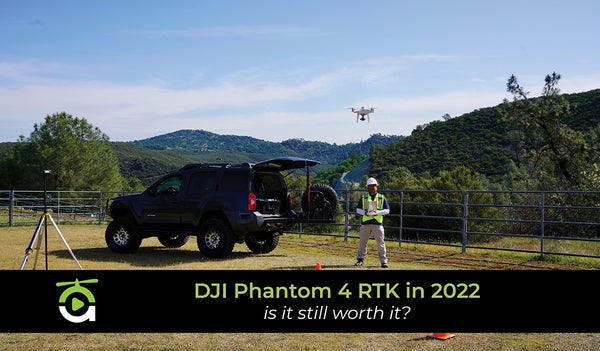 Drone pilot with Phantom 4 RTK kit