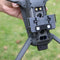 Closeup of BK3 Payload Delivery Kit w/Red & Blue Lights attached to a DJI Mavic 3 Enterprise drone