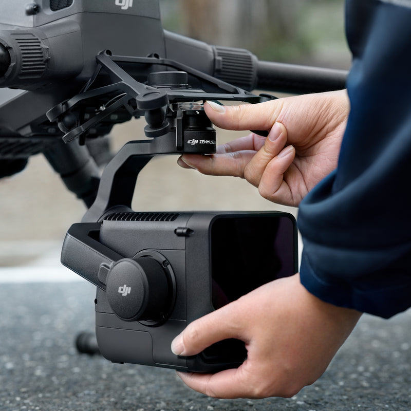 Closeup of L3 installation on a DJI Marice 400