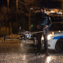 DJI Matrice 30T Thermal Drone flown by a police officer during a rainstorm for first response