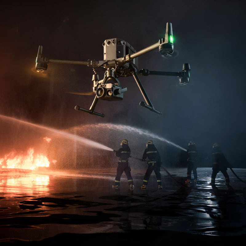 DJI Zenmuse H30T Five Module Sensor used in a firefighting scenario