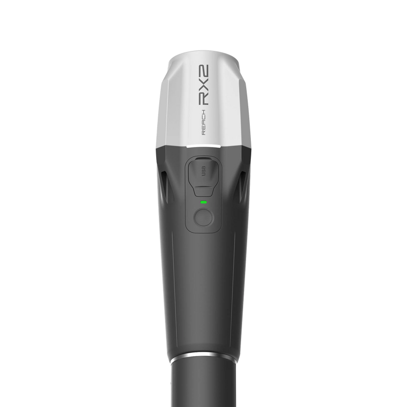 Emild Reach RX2 on a Survey Pole