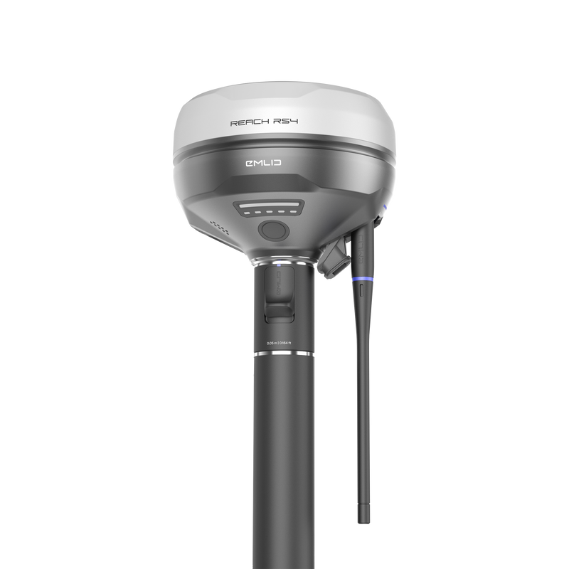 Emlid Reach RS4 on a Survey Pole