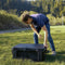 Flightwave employee opening hard case for Edge 130 VTOL