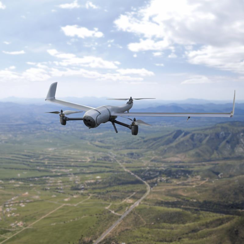 Red Cat Edge 130 hybrid fixed wing VTOL mid-ar