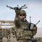 U.S. Army operator hand launching the Red Cat Black Widow
