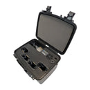 CDC Parrot ANAFI UKR XLR charger case, angled view with removable standard-battery slot adapters installed