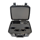 CDC Parrot ANAFI UKR XLR charger case, front view with standard-battery slot adapters and no batteries