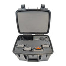 CDC Parrot ANAFI UKR XLR PRCS rapid charger case, front view with four batteries; batteries sold separately
