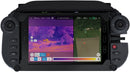 Parrot Skycontroller UKR displaying FreeFlight 8 thermal and visible camera views; tablet shown