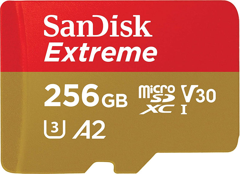 SanDisk 256GB Extreme Micro SD Card with Adapter