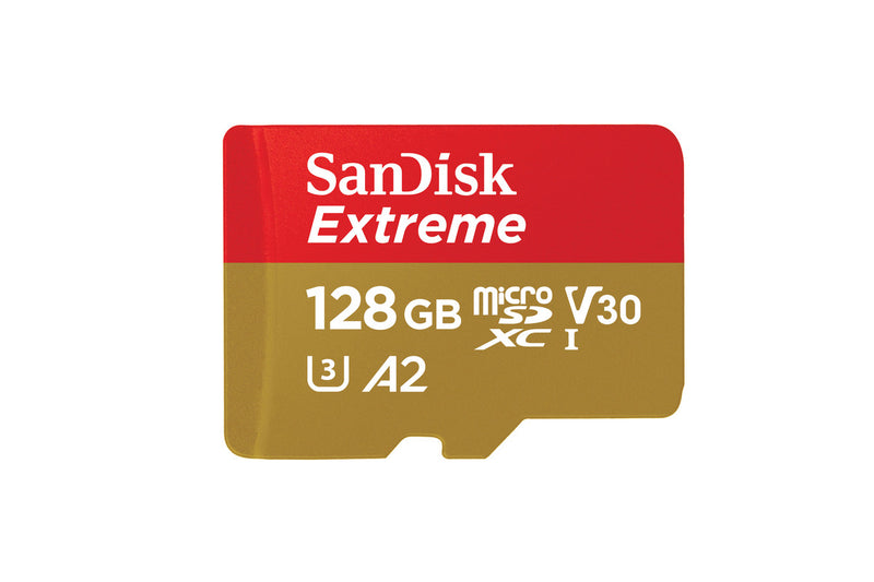 SanDisk 128GB Extreme Micro SD Card with Adapter